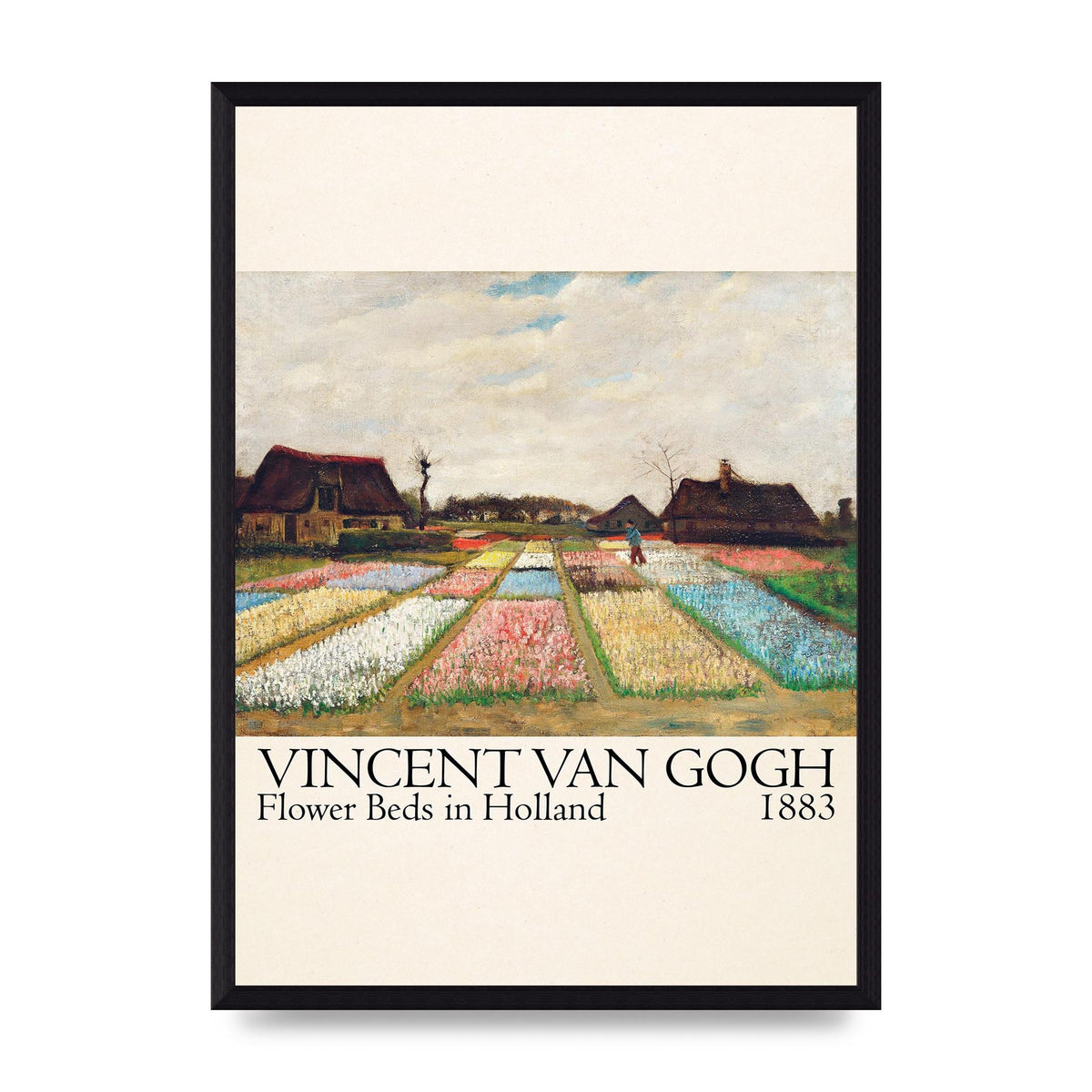 Vincent Van Gogh Flower Beds In Holland 1883 Art For The Home - A3 framed