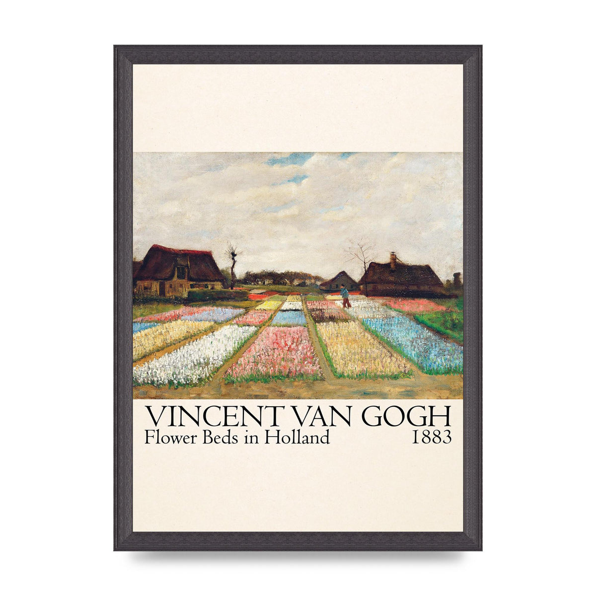 Vincent Van Gogh Flower Beds In Holland 1883 Art For The Home - A3 framed