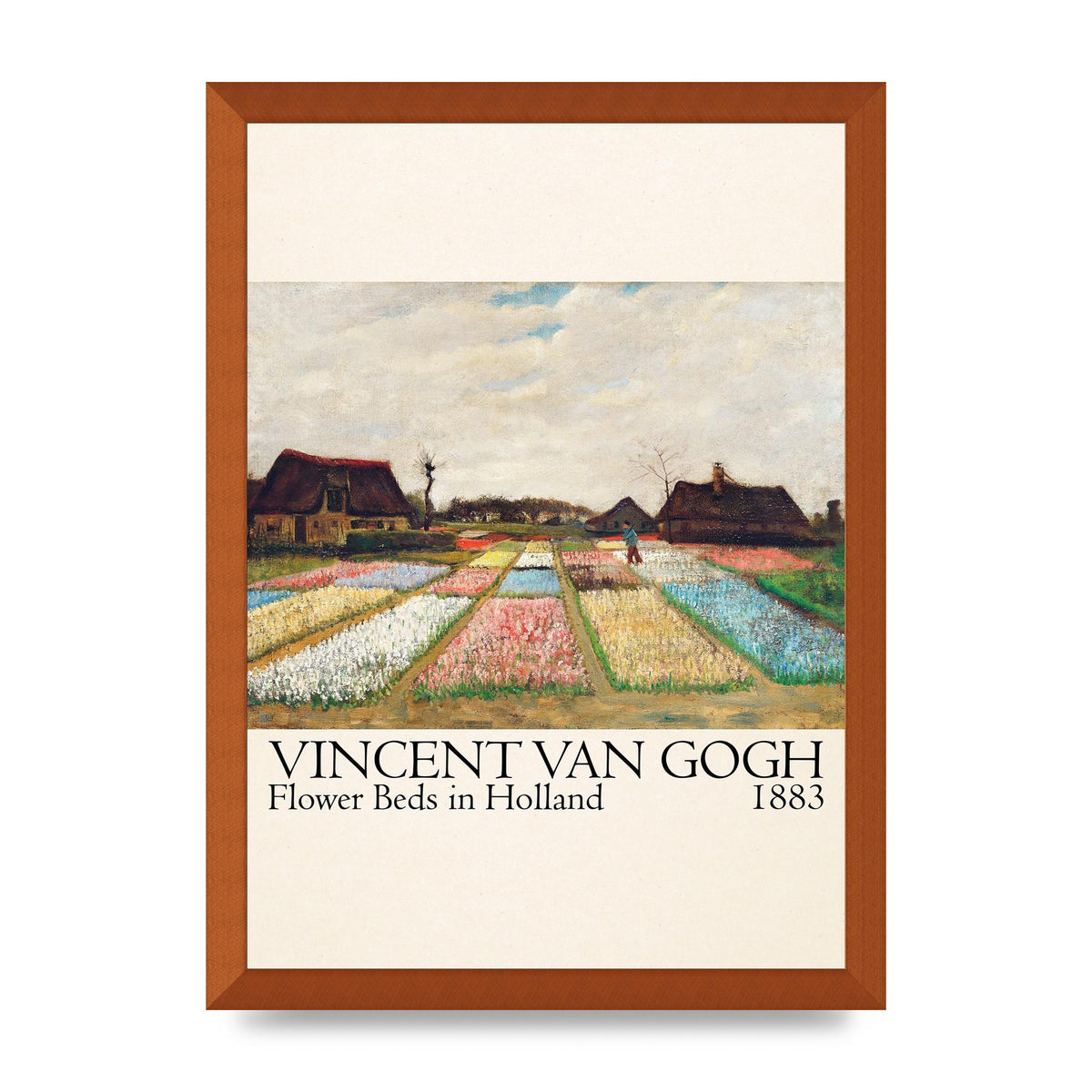Vincent Van Gogh Flower Beds In Holland 1883 Art For The Home - A3 framed
