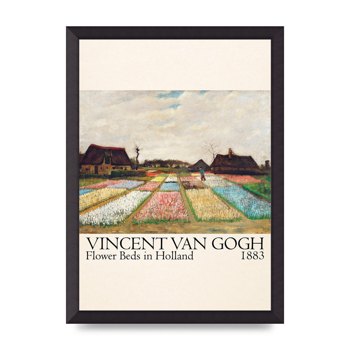 Vincent Van Gogh Flower Beds In Holland 1883 Art For The Home - A3 framed