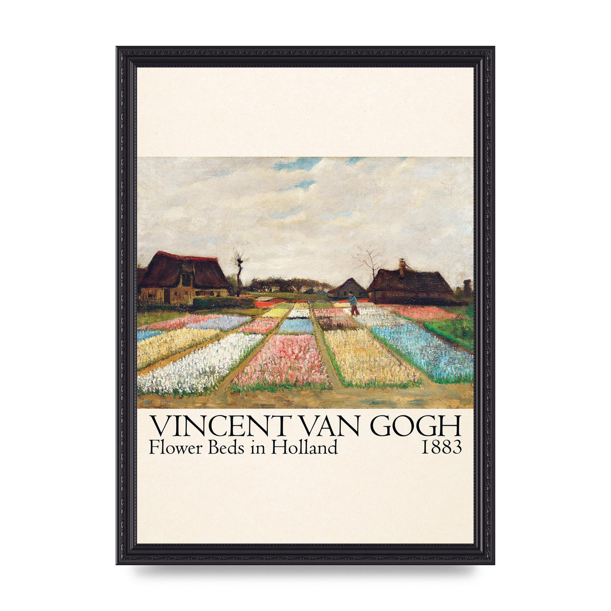 Vincent Van Gogh Flower Beds In Holland 1883 Art For The Home - A3 framed