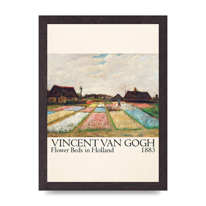 Vincent Van Gogh Flower Beds In Holland 1883 Art For The Home - A4 framed