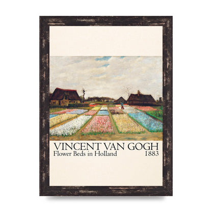 Vincent Van Gogh Flower Beds In Holland 1883 Art For The Home - A4 framed