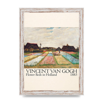 Vincent Van Gogh Flower Beds In Holland 1883 Art For The Home - A4 framed