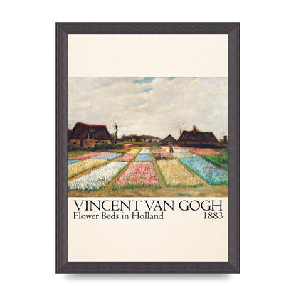 Vincent Van Gogh Flower Beds In Holland 1883 Art For The Home - A4 framed