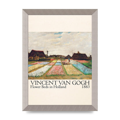 Vincent Van Gogh Flower Beds In Holland 1883 Art For The Home - A4 framed