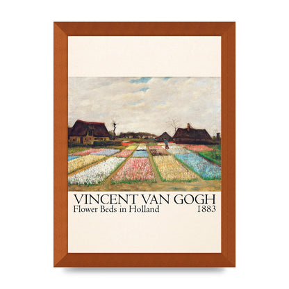 Vincent Van Gogh Flower Beds In Holland 1883 Art For The Home - A4 framed