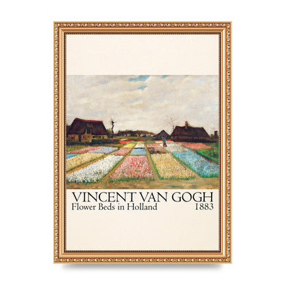 Vincent Van Gogh Flower Beds In Holland 1883 Art For The Home - A4 framed