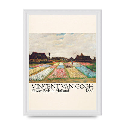Vincent Van Gogh Flower Beds In Holland 1883 Art For The Home - A4 framed