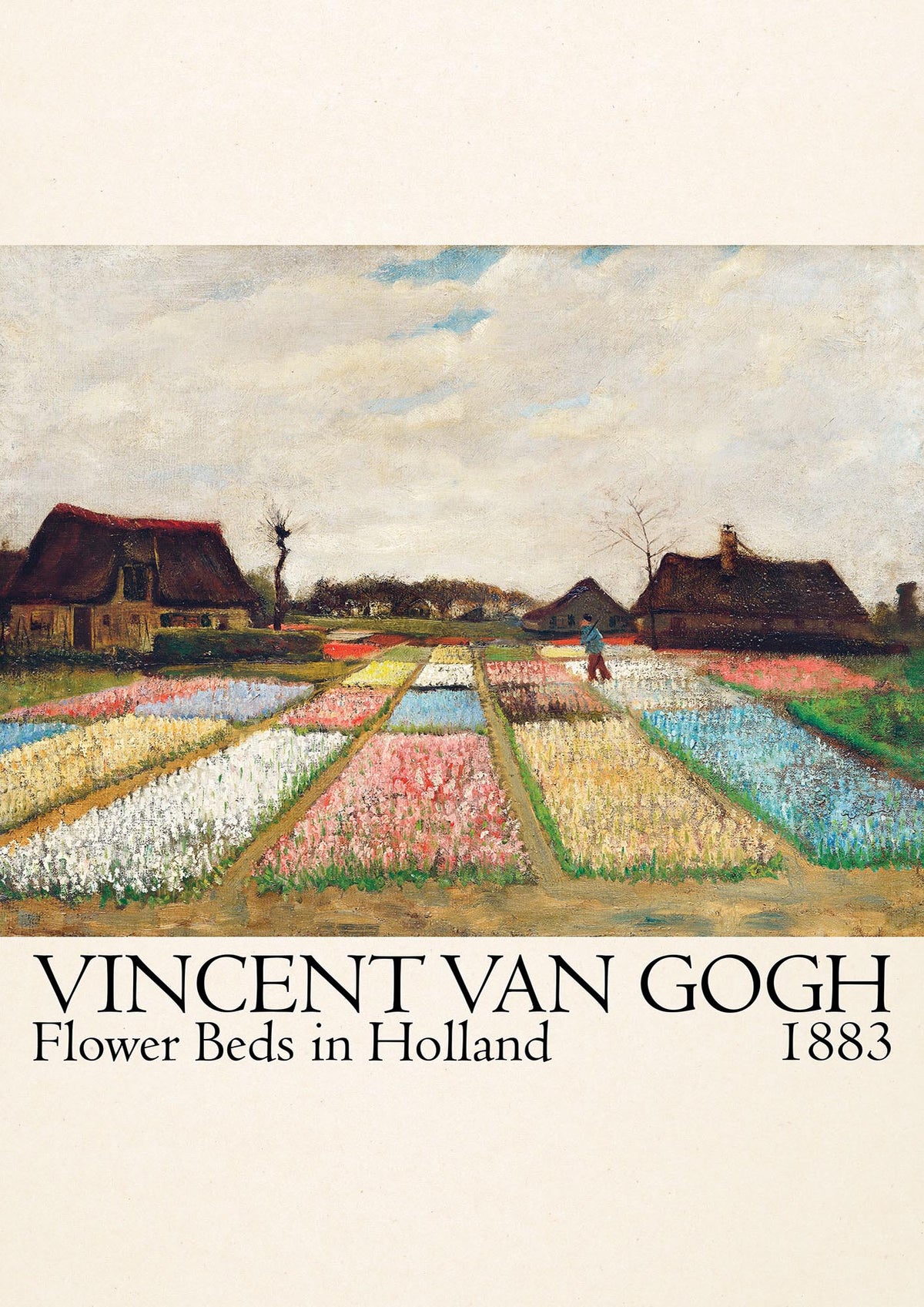 Vincent Van Gogh Flower Beds In Holland 1883 Art For The Home - detail