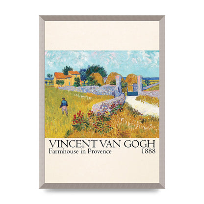 Vincent Van Gogh Farmhouse In Provence 1888 Wall Art - A2 framed