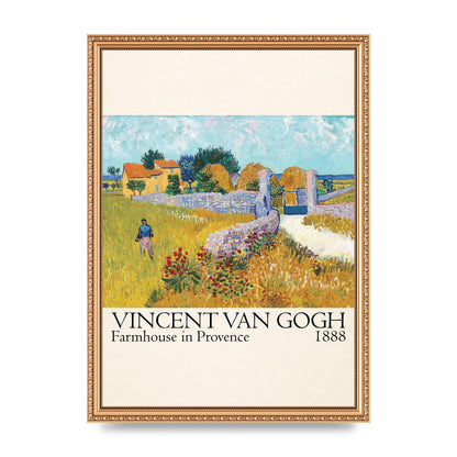 Vincent Van Gogh Farmhouse In Provence 1888 Wall Art - A3 framed