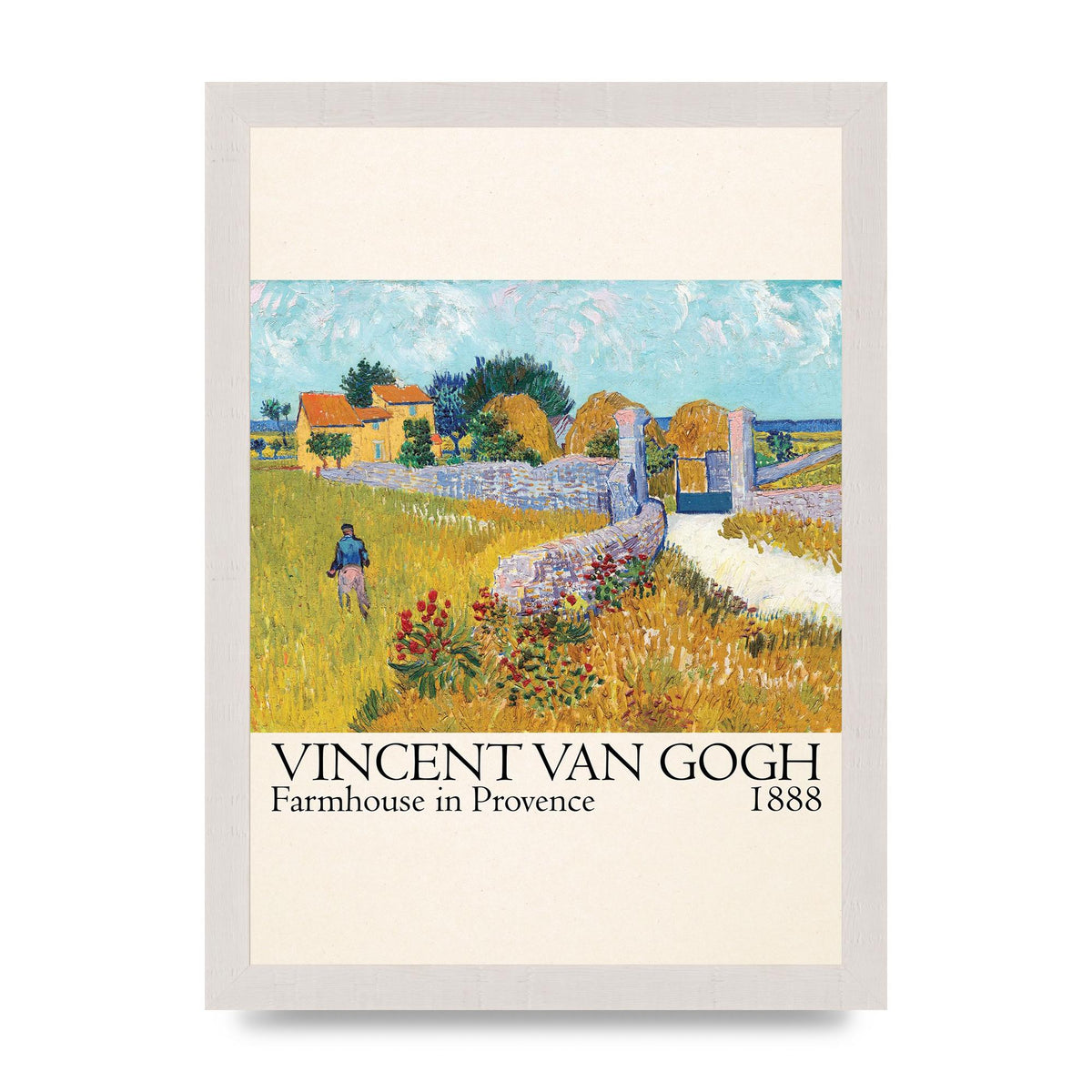 Vincent Van Gogh Farmhouse In Provence 1888 Wall Art - A4 framed