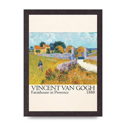 Vincent Van Gogh Farmhouse In Provence 1888 Wall Art - A4 framed