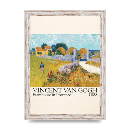Vincent Van Gogh Farmhouse In Provence 1888 Wall Art - A4 framed