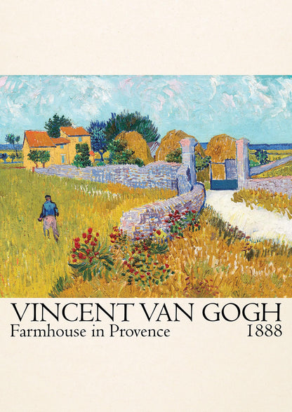 Vincent Van Gogh Farmhouse In Provence 1888 Wall Art - detail
