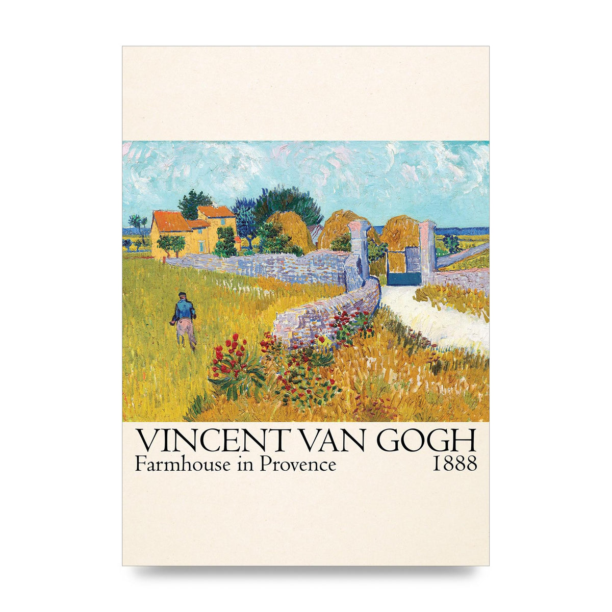 Vincent Van Gogh Farmhouse In Provence 1888 Wall Art - unframed print