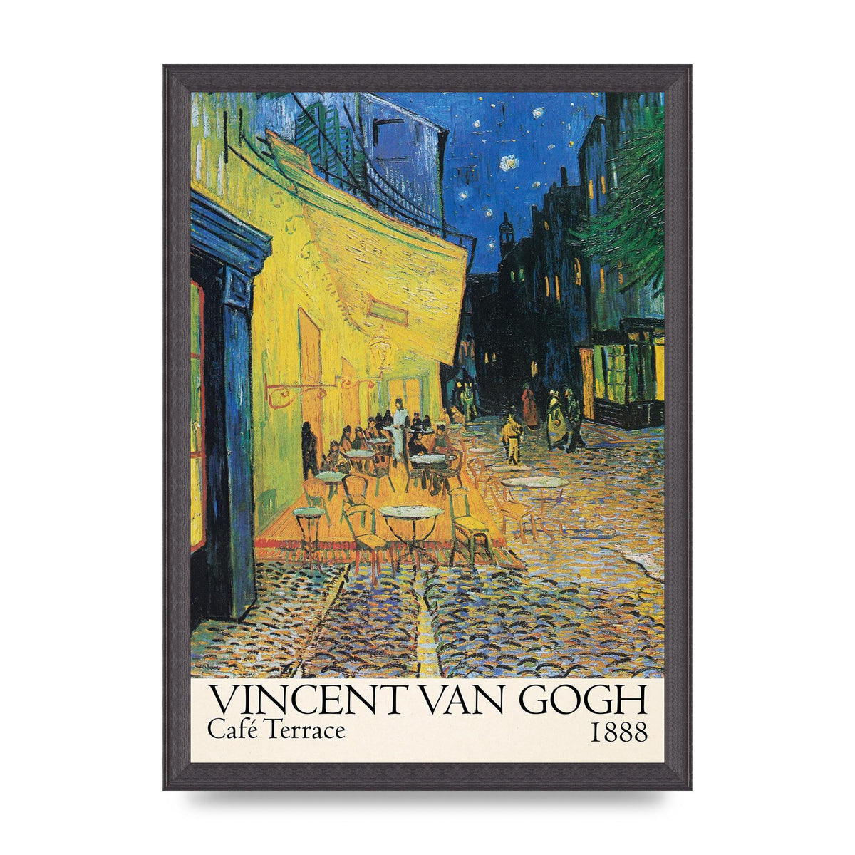 Vincent Van Gogh Cafe Terrace 1888 Art For The Home - A3 framed