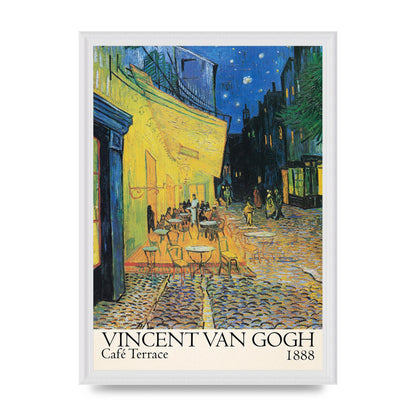 Vincent Van Gogh Cafe Terrace 1888 Art For The Home - A3 framed