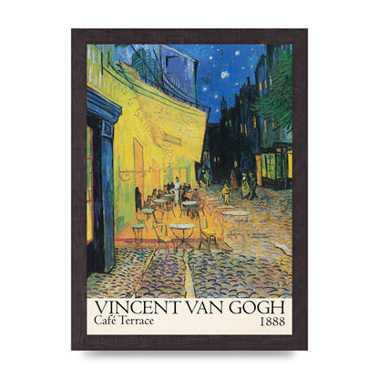 Vincent Van Gogh Cafe Terrace 1888 Art For The Home - A4 framed