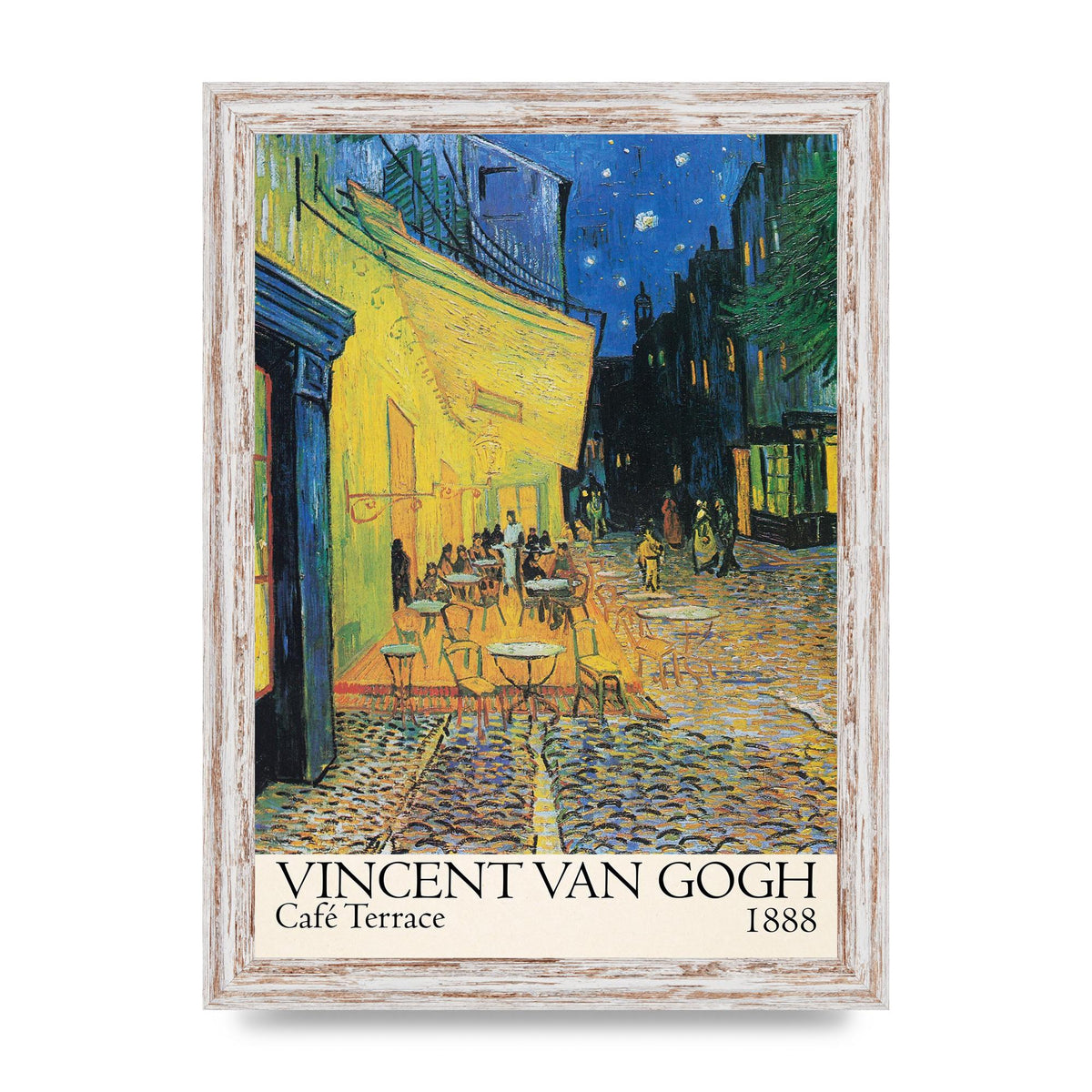 Vincent Van Gogh Cafe Terrace 1888 Art For The Home - A4 framed
