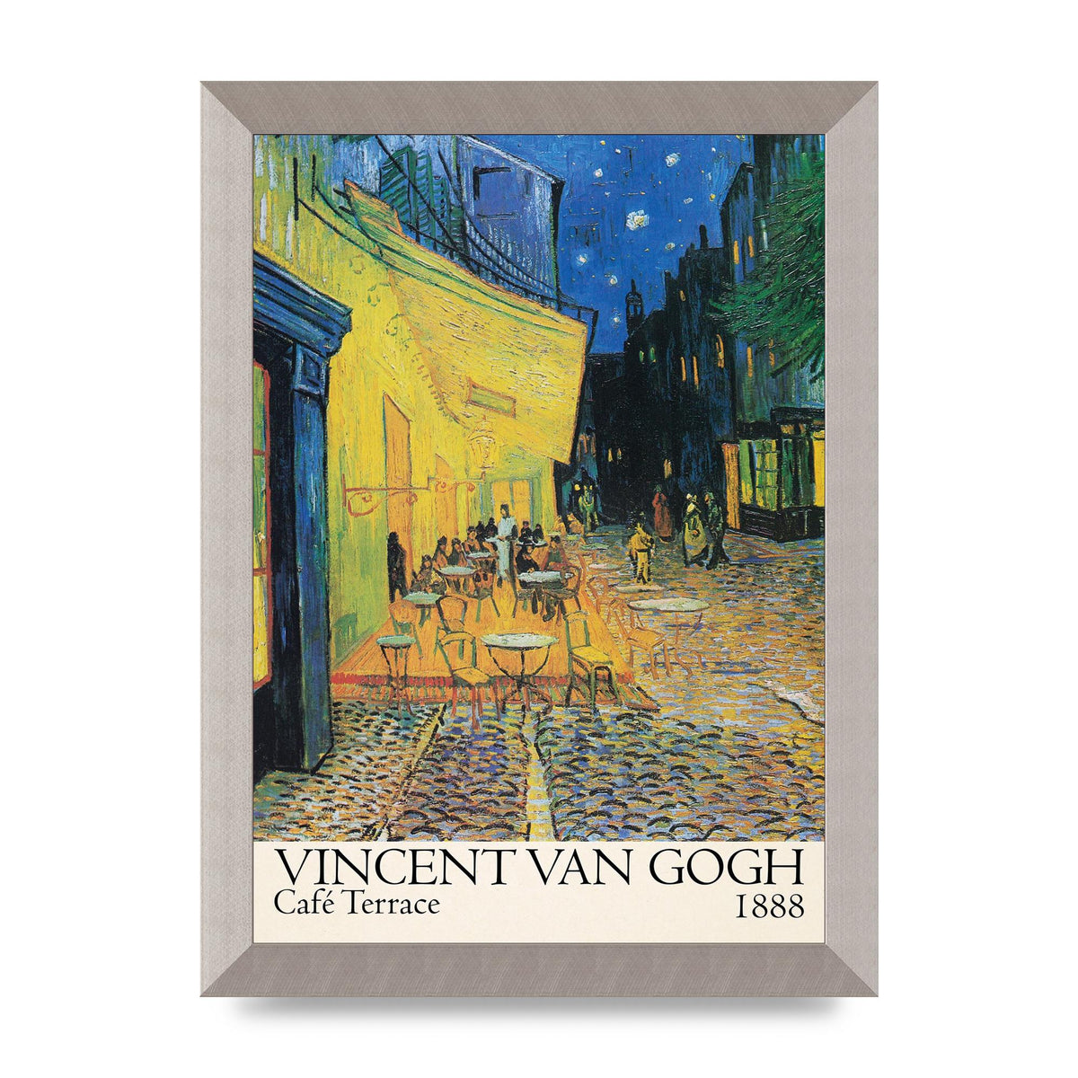 Vincent Van Gogh Cafe Terrace 1888 Art For The Home - A4 framed
