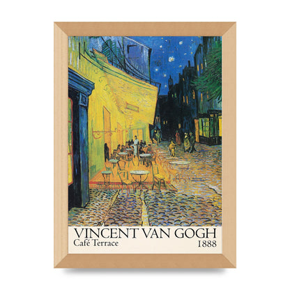 Vincent Van Gogh Cafe Terrace 1888 Art For The Home - A4 framed