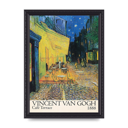 Vincent Van Gogh Cafe Terrace 1888 Art For The Home - A4 framed
