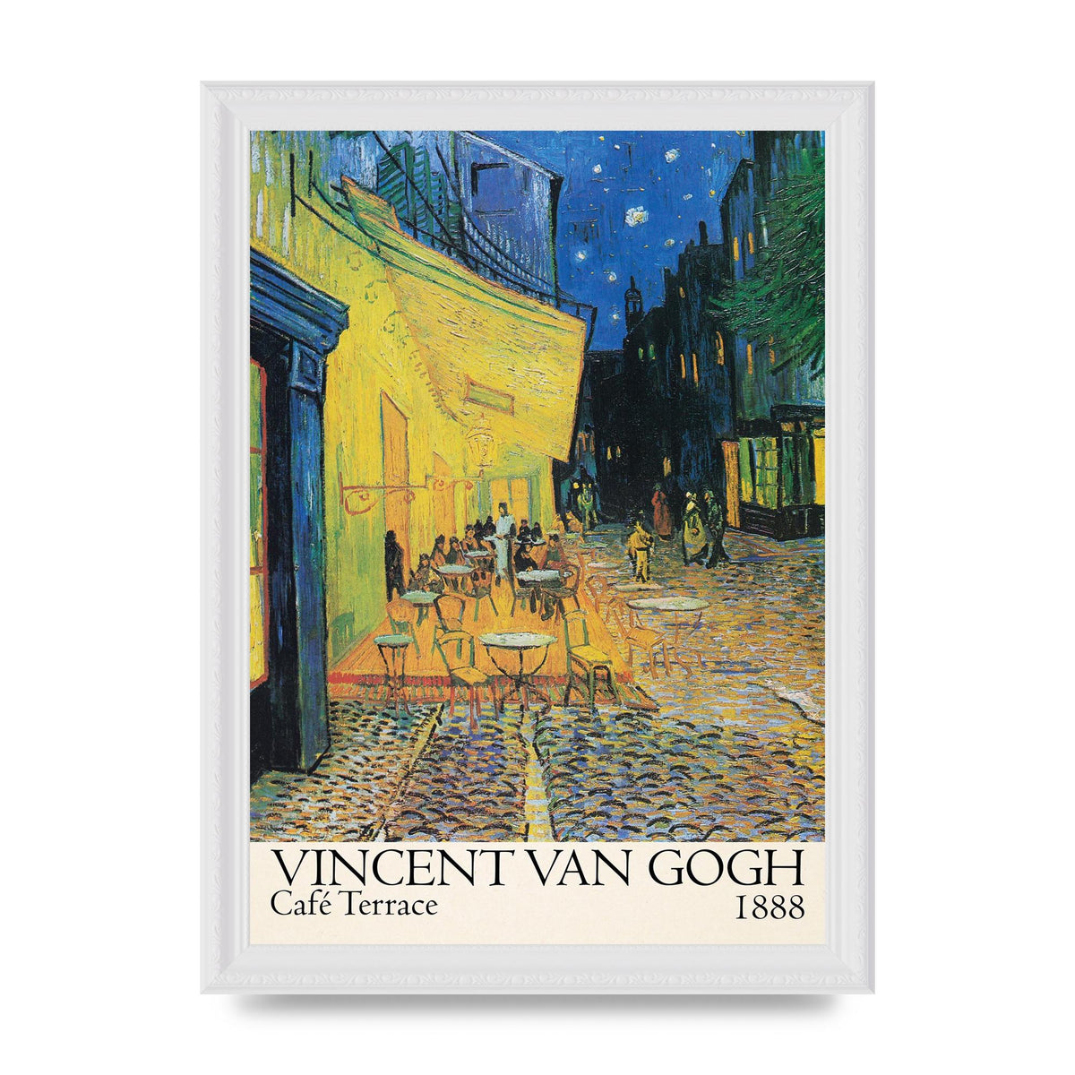 Vincent Van Gogh Cafe Terrace 1888 Art For The Home - A4 framed