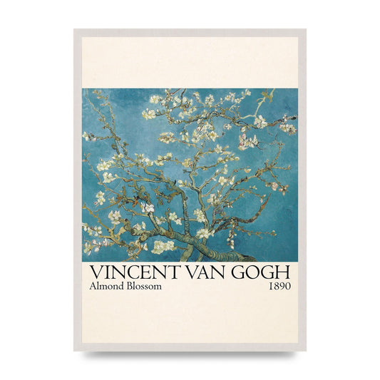 Vincent Van Gogh Almond Blossom 1890 Printed Poster - A2 framed