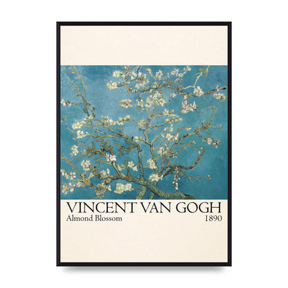 Vincent Van Gogh Almond Blossom 1890 Printed Poster - A2 framed