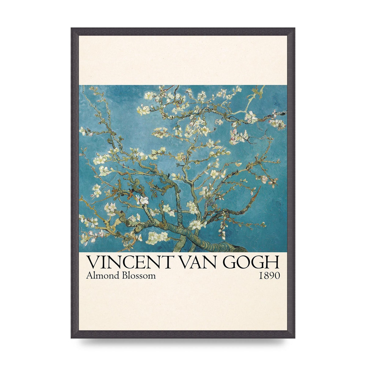 Vincent Van Gogh Almond Blossom 1890 Printed Poster - A2 framed