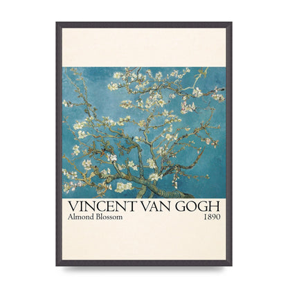 Vincent Van Gogh Almond Blossom 1890 Printed Poster - A2 framed