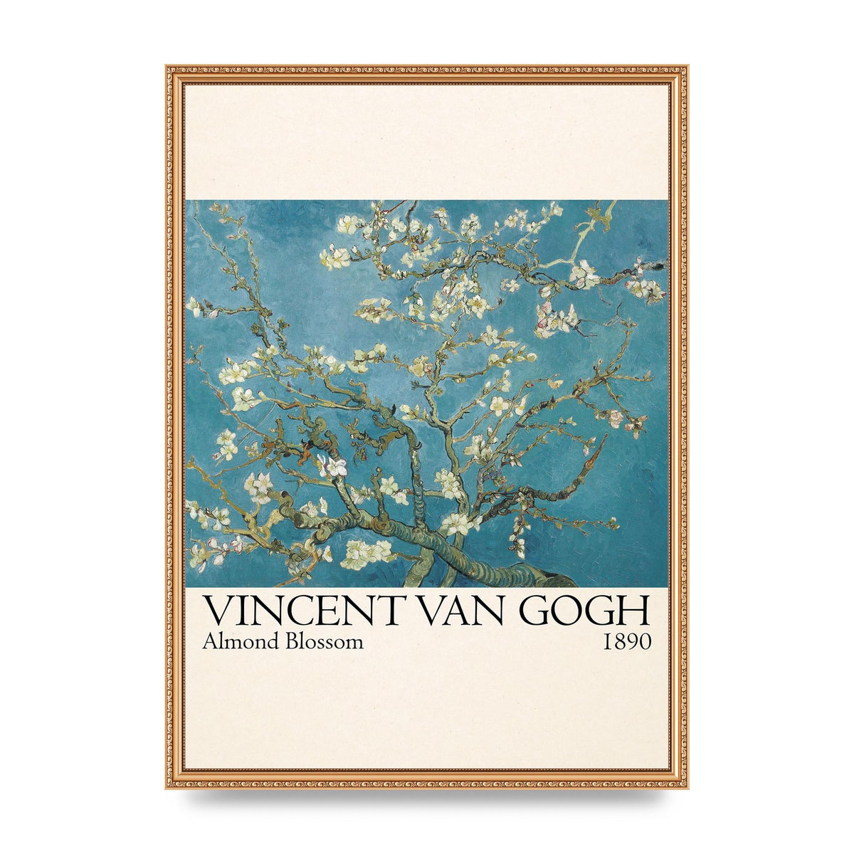 Vincent Van Gogh Almond Blossom 1890 Printed Poster - A2 framed