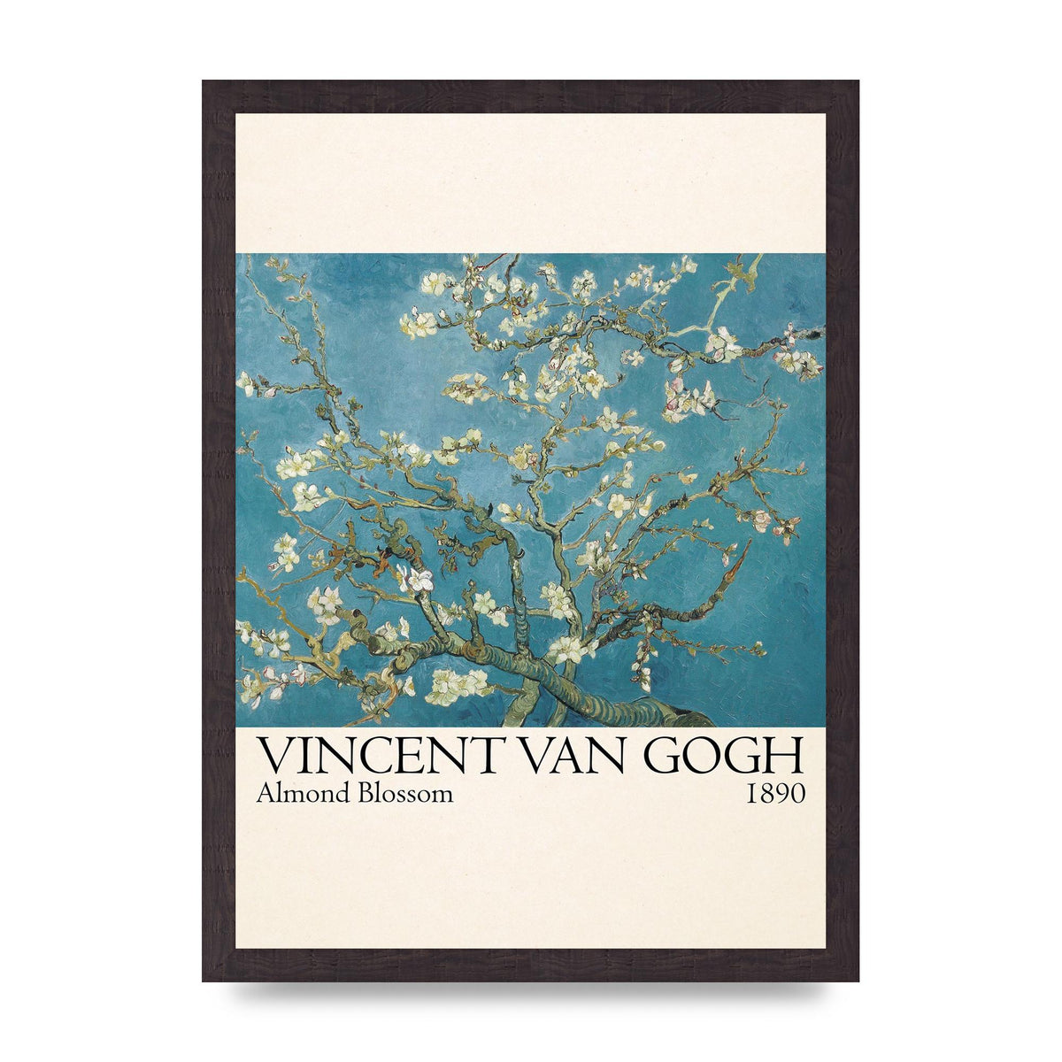 Vincent Van Gogh Almond Blossom 1890 Printed Poster - A3 framed
