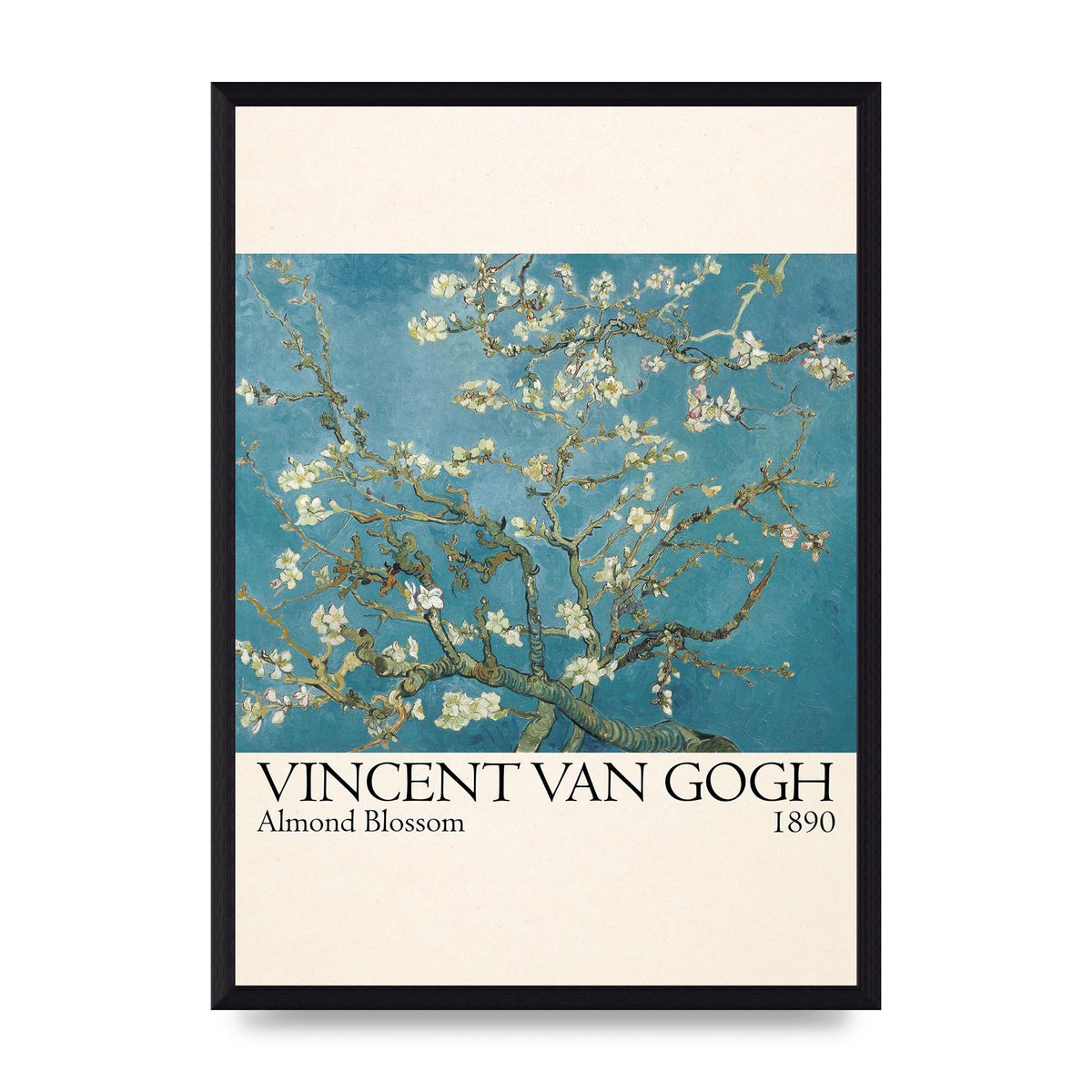 Vincent Van Gogh Almond Blossom 1890 Printed Poster - A3 framed