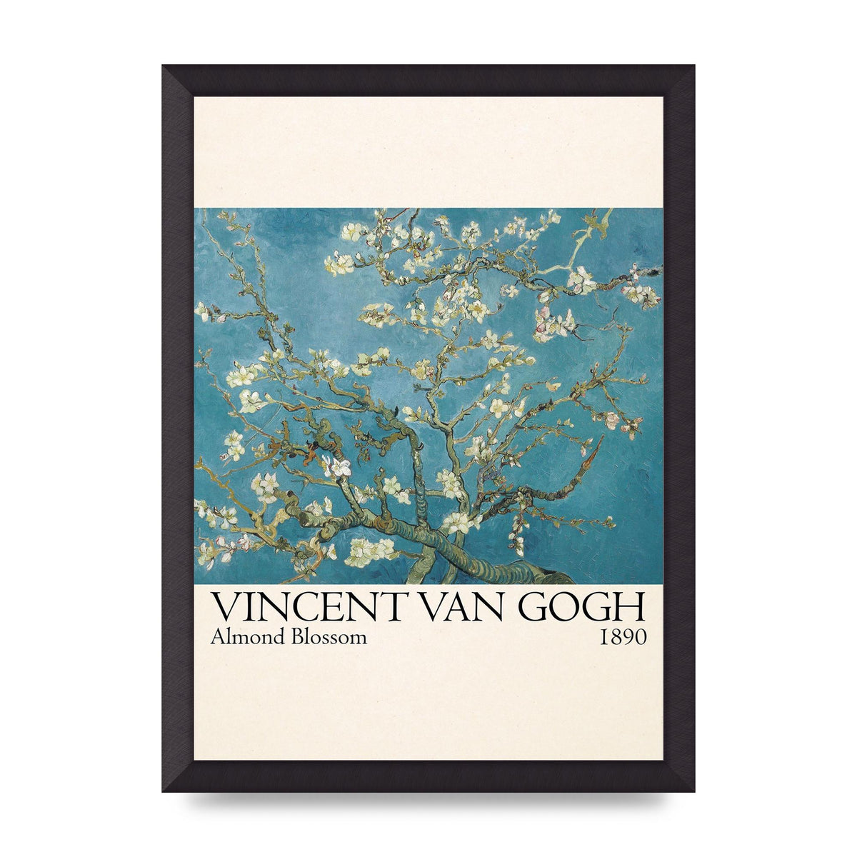 Vincent Van Gogh Almond Blossom 1890 Printed Poster - A3 framed