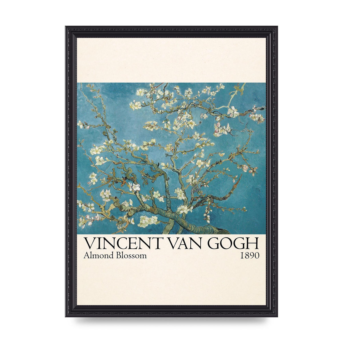 Vincent Van Gogh Almond Blossom 1890 Printed Poster - A3 framed