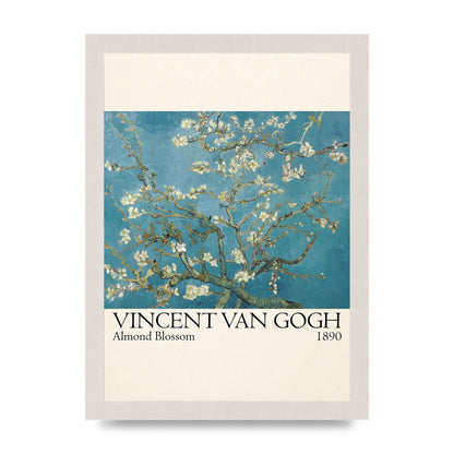 Vincent Van Gogh Almond Blossom 1890 Printed Poster - A4 framed