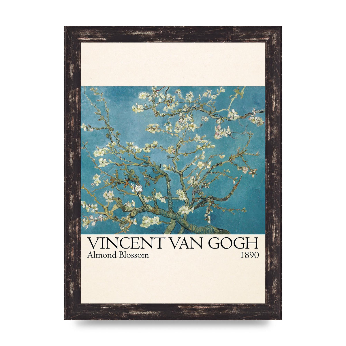 Vincent Van Gogh Almond Blossom 1890 Printed Poster - A4 framed