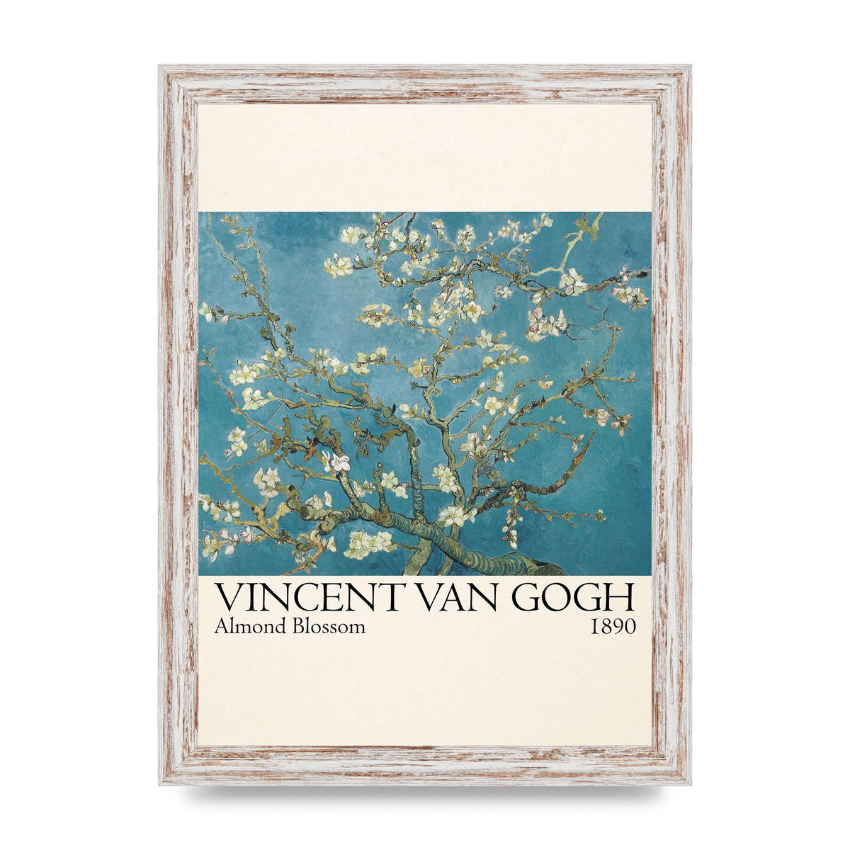Vincent Van Gogh Almond Blossom 1890 Printed Poster - A4 framed