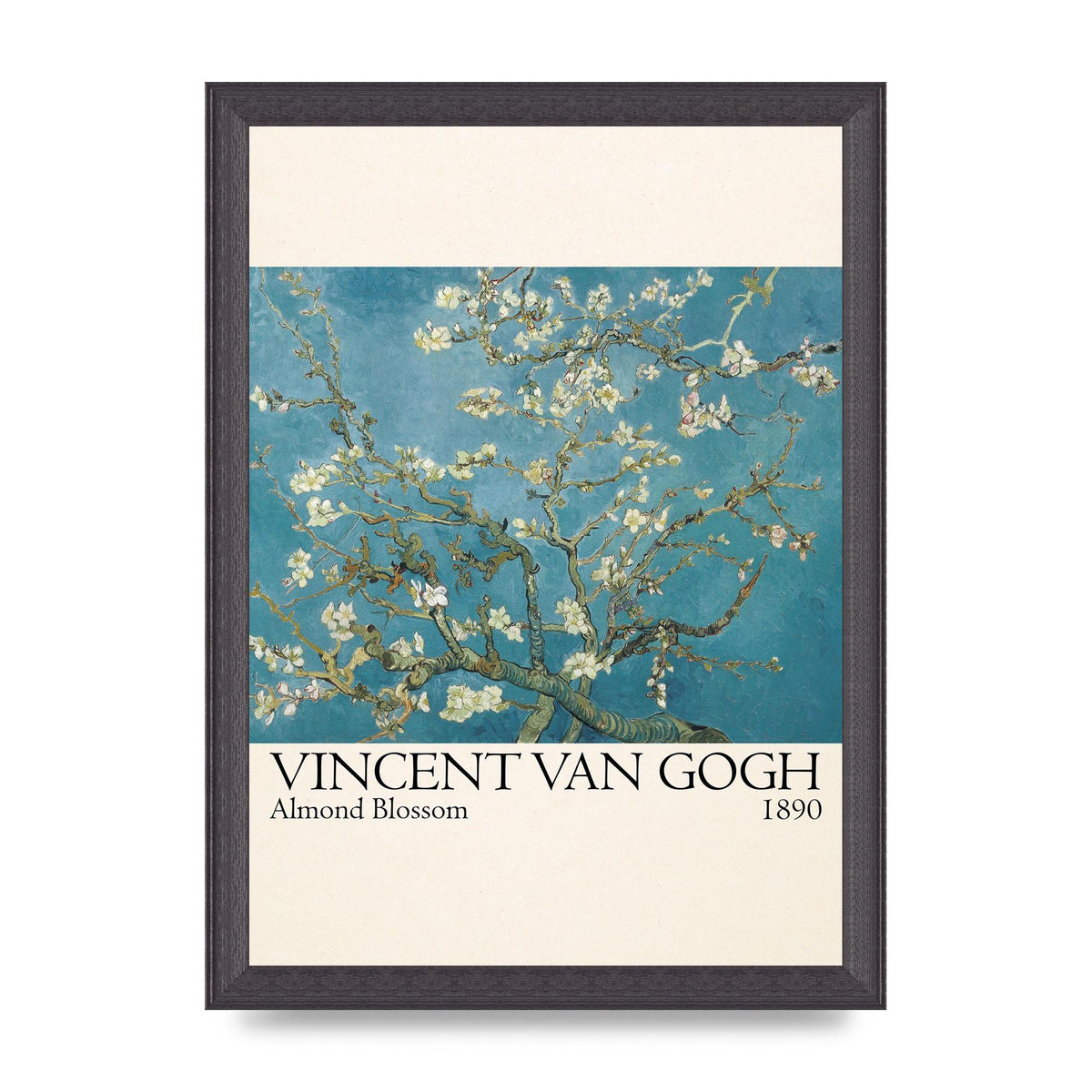 Vincent Van Gogh Almond Blossom 1890 Printed Poster - A4 framed