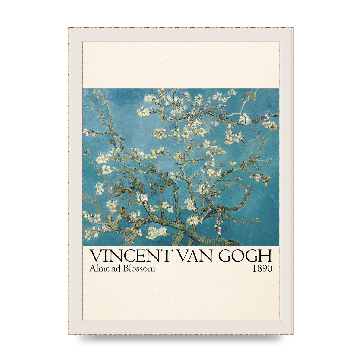 Vincent Van Gogh Almond Blossom 1890 Printed Poster - A4 framed