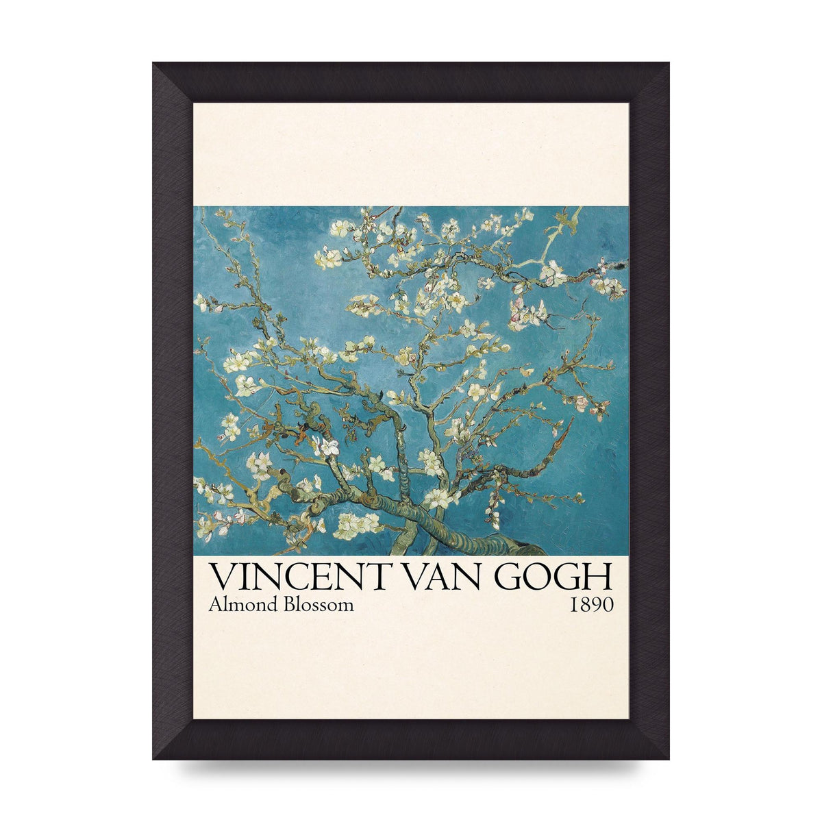 Vincent Van Gogh Almond Blossom 1890 Printed Poster - A4 framed