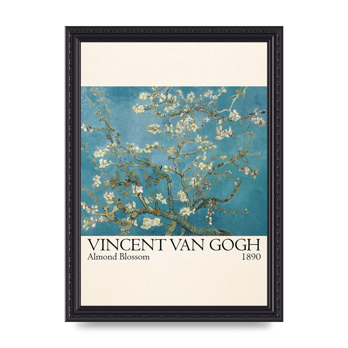 Vincent Van Gogh Almond Blossom 1890 Printed Poster - A4 framed