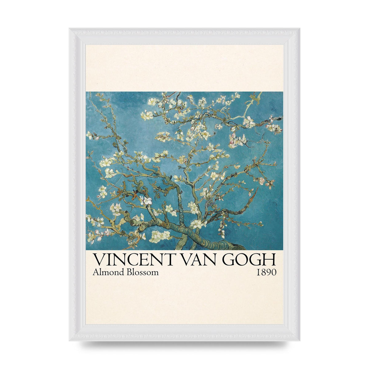 Vincent Van Gogh Almond Blossom 1890 Printed Poster - A4 framed