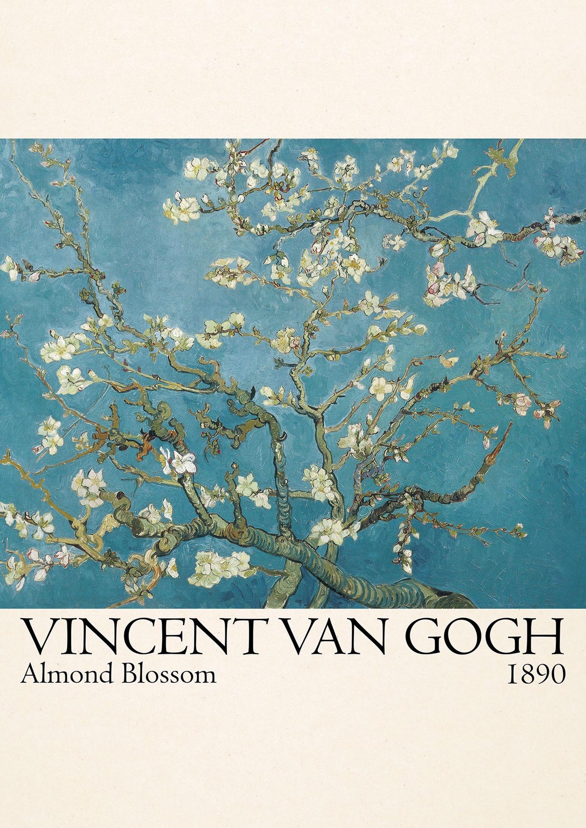 Vincent Van Gogh Almond Blossom 1890 Printed Poster - detail