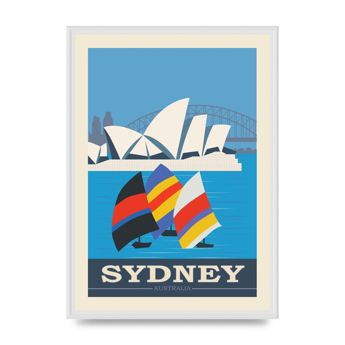 Travel Poster Sydney Art For The Home - A2 framed