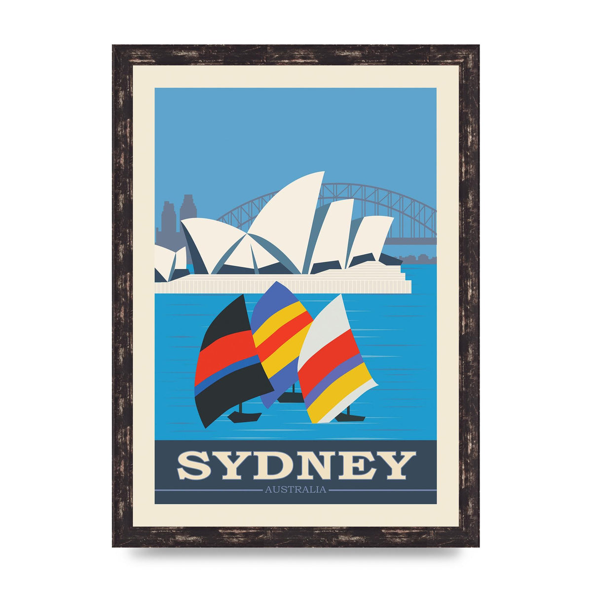 Travel Poster Sydney Art For The Home - A3 framed