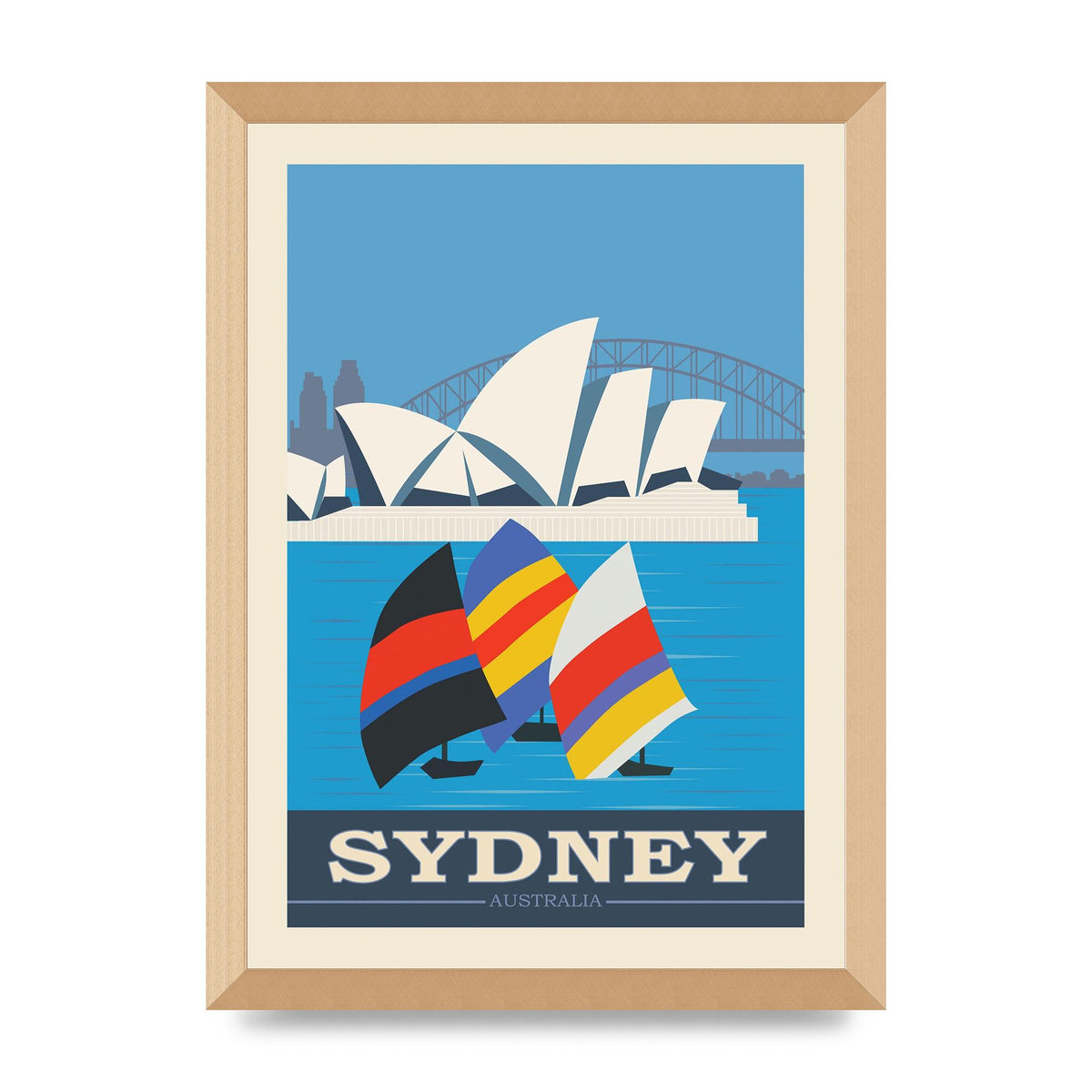 Travel Poster Sydney Art For The Home - A3 framed